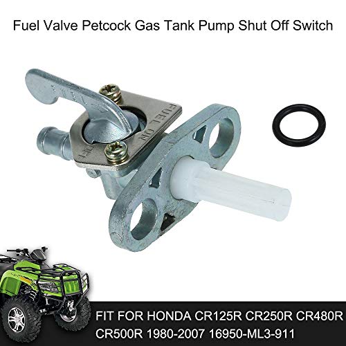 Honeytecs Válvula de combustível Petcock Tanque De Gás Bomba Desligar Interruptor Fit para Honda CR1