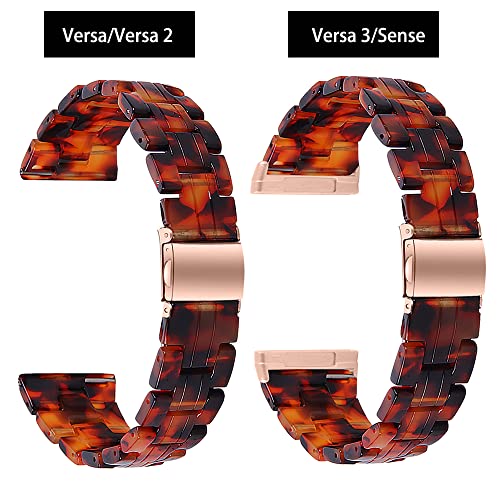 Kompatibel f&uuml;r Fitbit Versa/ Versa2/ Versa Lite/ Versa3/Sense Smartwatch, leicht, verstellbar, aus Kunstharz, Versa3/Sense