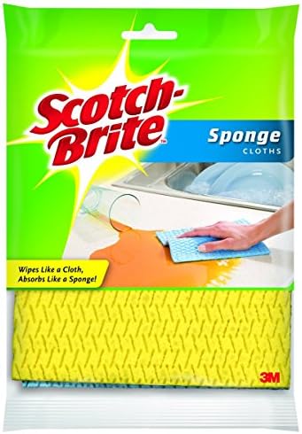 3M 9055 2PK Sponge Cloth, Pack of 1, Assorted