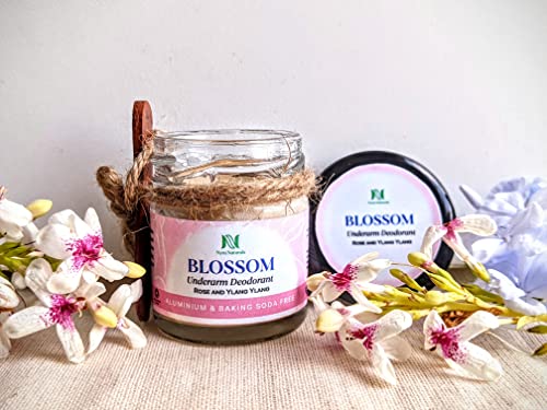 Image of Blossom Deodorant for Women &Men | Free from Aluminium and Baking Soda | Deo for Women, Deodorant Cream with Rose, Ylang Ylang and Lavender (30 g, Pack of 2)