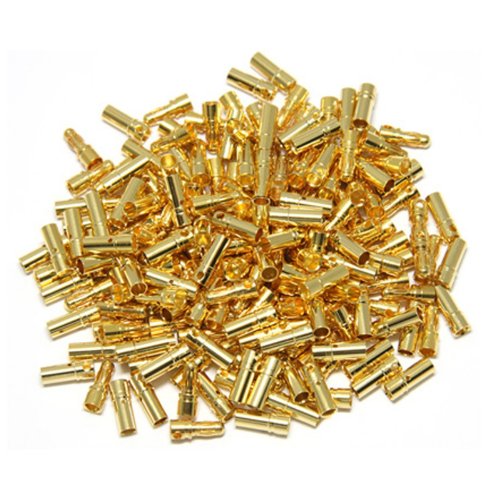 50 Pairs ShareGoo 3.5mm Male Female Gold Banana Plug Bullet Connector Plug for RC Battery ESC Motor...