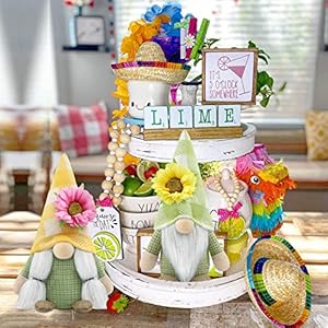 Set of 2 Spring Gnomes Plush Sunflowers Summer Gnome Decorations Handmade Figurines for Home Farmhouse Tiered Tray Holiday Festival Party Set of 2 Spring Gnomes Plush Sunflowers Summer Gnome Decorations Handmade Figurines for Home Farmhouse Tiered Tray Holiday Festival Party