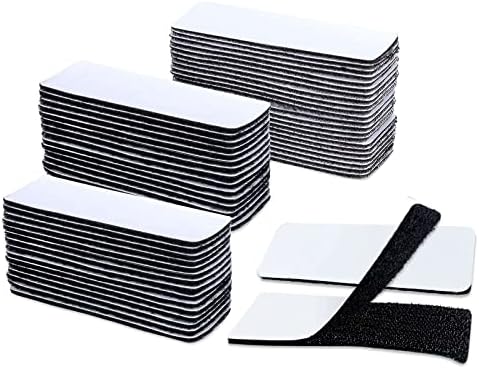 ATHRZ 50 Pack Industrial Strength Sticky Pads Heavy Duty, No More Nails Picture Hanging Strips,Extra Strong Double Sided Sticky Pads for Walls,Floor, Plastics, Glasses, Metals (3x10cm, black)