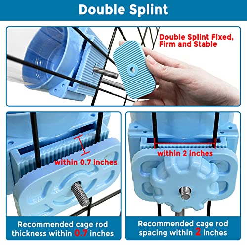 Vannon [2023 New Upgraded] Top Fill Small Animal Water Bottles For Crate 23Oz No Drip Bpa Free Water Dispenser With Stainless Steel Nozzle For Rabbit, Chinchilla, Ferret, Guinea Pigs, Hedgehog #TOP3