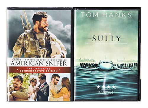All American Heroes Uncle Clint Eastwood's Sully and American Sniper 2 DVD Bundle