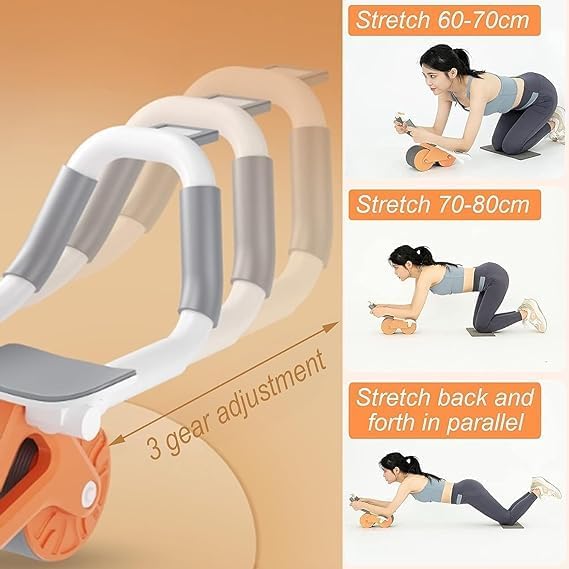 Ab Wheel Automatic Rebound Ab Abdominal Exercise Roller With Elbow