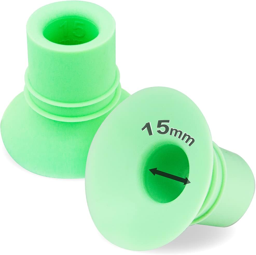 Nenesupply 1st Generation 15mm Flange Insert Compatible with Elvie Flange Pump Parts Elvie Stride Flange Medela Momcozy Flange Spectra Willow Reduce 24mm to 15mm Use as Elvie Inserts Medela Insert