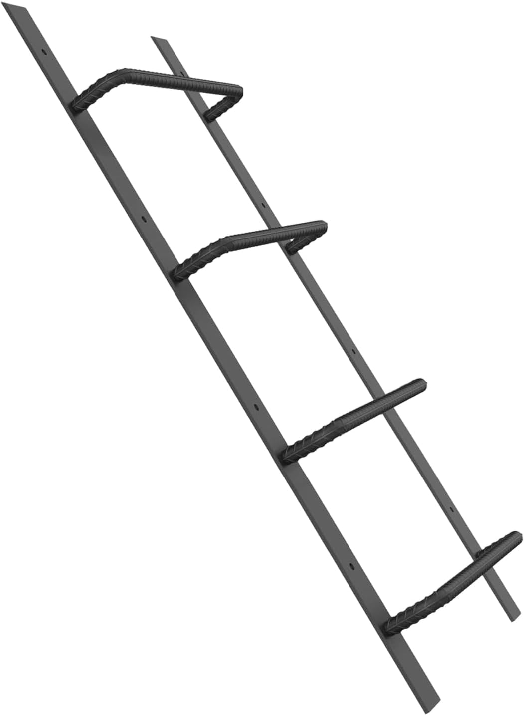 PakaLife Heavy Duty fire Escape Ladder,4-Rung Egress Window Well Black Ladder Straight,2&3 Story Basement Window Ladders,High Load-Bearing Capacity (45.2" Lx17.9 W)