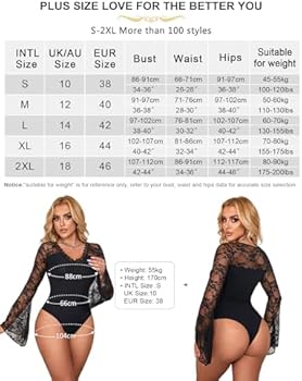 ohyeahlady Body voor dames, lange mouwen, kant, blouses, elegante bodysuit, sexy, transparant, kanten body, grote maten, top, outfit, klederdrachtbody met drukknopen, zwart #1, XXL ohyeahlady Body voor dames, lange mouwen, kant, blouses, elegante bodysuit, sexy, transparant, kanten body, grote maten, top, outfit, klederdrachtbody met drukknopen, zwart #1, XXL