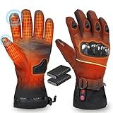 電熱グローブ 電熱手袋 【2025年新モデル 防衝撃ヒーターグローブ】 20000mAhバッテリー付き 65℃最高温度 プロテクター付き 3Mシンサレート バイク用 メンズ レディース 3段階温度調節 タッチパネル対応 滑り止め 裏起毛 防寒 (ブラック, L)