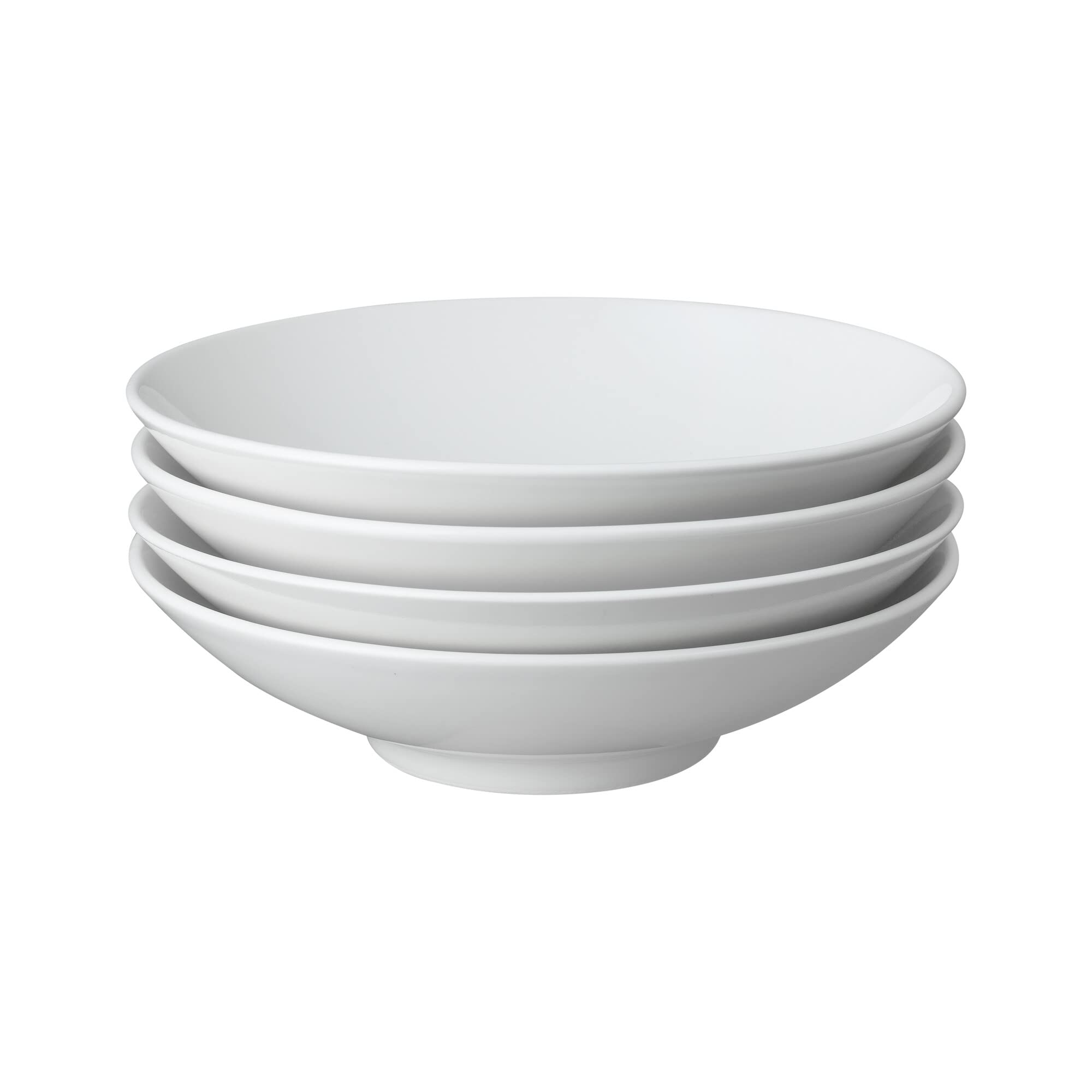 Denby Porcelain Classic Set Of 4 Pasta Bowls White