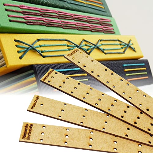 Kit Gabarito Costura Encadernação Furo 4 Modelos Patchwork Mdf