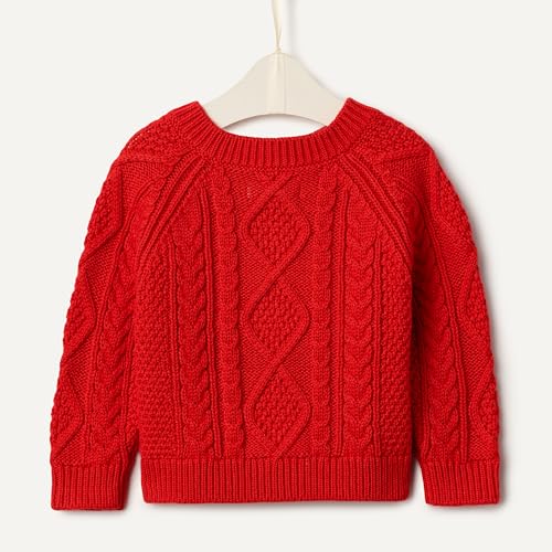 Image of Amazon Essentials x Sofia Grainge Unisex Toddlers and Babies' Cable Knit Cotton Fisherman Cardigan Sweater