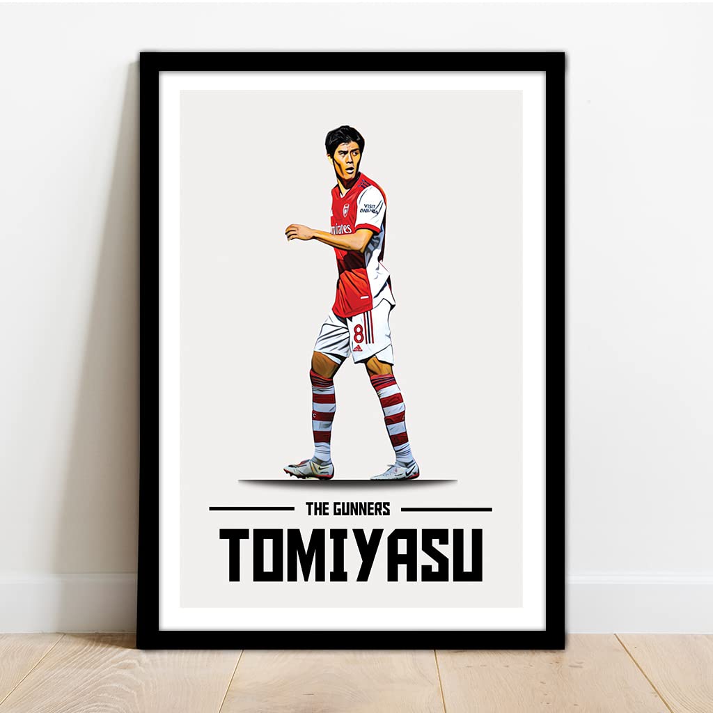 ARSENAL | Takehiro Tomiyasu FRAMED ILLUSTRATION PRINT POSTER