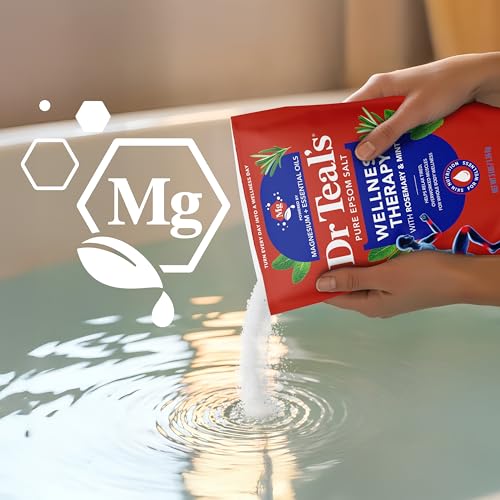 Dr Teal's Epsom Salt Magnesium Soak, Wellness Therapy with Rosemary & Mint, 3 lbs - image 5