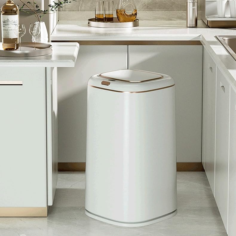 Trash Can Sensor Automatic Household Trash Bin Bathroom Toilet Narrow Trash Bin Kitchen Garbage(40L) image 4