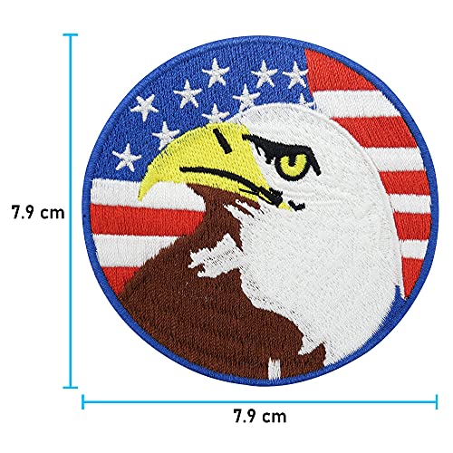 Bandiera Usa con aquila da applicare con ferro da