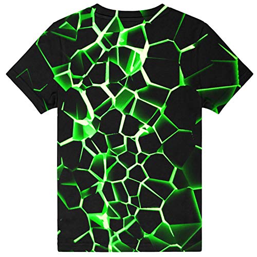 Image of Hgvoetty Boys Girls Graphic T-Shirts Kid 3D Casual Tops Tees for 6-16 Years | Youth Novelty Shirts, Bright Eye-Catching Design, Lightweight and Soft Material, Suit for Daily Sport, Party and School Wear