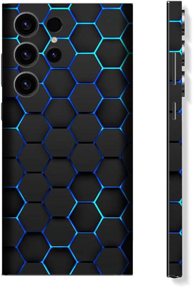 Skin Wrap for Samsung Galaxy S24 Ultra, Sticker Decal Protective Film Cover for Phone Back, Camera, Frame (Blue) Skin Wrap for Samsung Galaxy S24 Ultra, Sticker Decal Protective Film Cover for Phone Back, Camera, Frame (Blue)