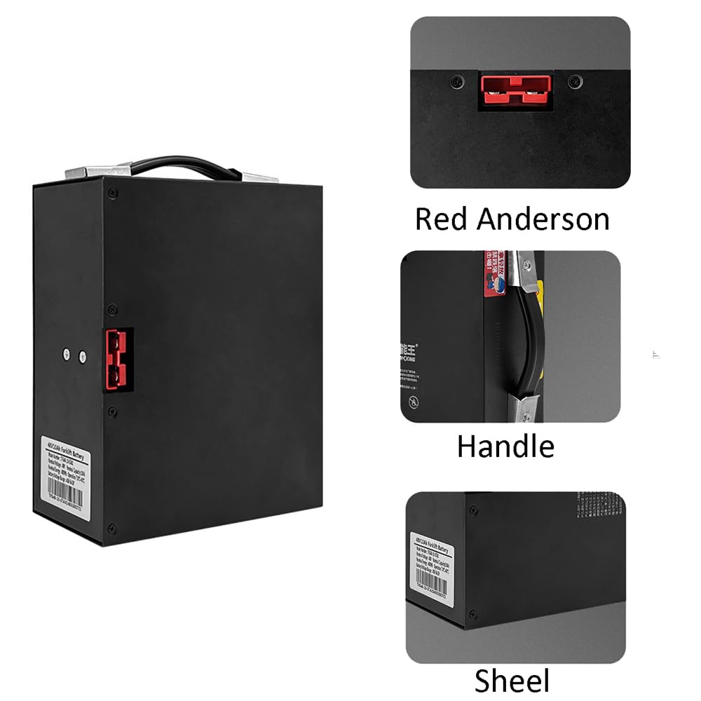Batteria al Litio per Carrello elevatore Elettrico da 48 V 10 Ah 20 Ah 30 Ah, Batteria per transpallet per carico e Scarico, Motore per carrelli.