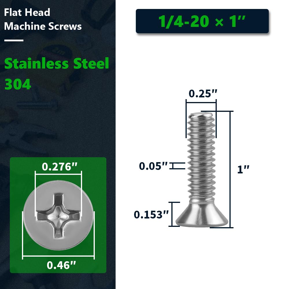Tornillo De Cabeza Plana Phillips ServoCity (6-32 UNC, Longitud 3/8