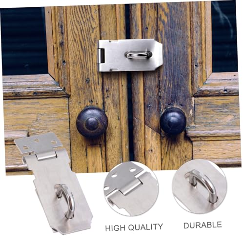 Abaodam 4個 加厚ステンレス製 ラッチロック ネジ固定式耐食性ドア掛け留め具 玄関門収納キャビネット用防犯具