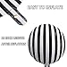 EaciTown 10 Pcs Black and White Striped Balloons Spider Ballon Bat Balloon Halloween Decor for Birthday Party, Baby Shower, Ceremonies 18 Inch