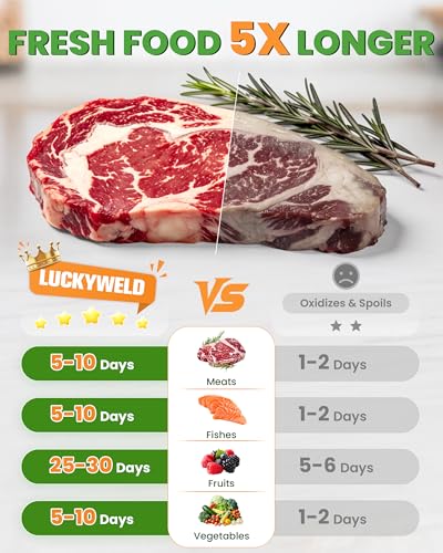 Image of Compact Vacuum Sealer for Food: Powerful Handheld Vacuum Sealer Machine & 30 Reusable Vacuum Bags, With LED Display & Detachable Water Tank, Portable Food Sealer, Seal Meal Saver