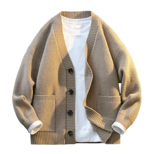 Cardigan tricoté col en V homme pour ne plus hésiter entre pull et veste