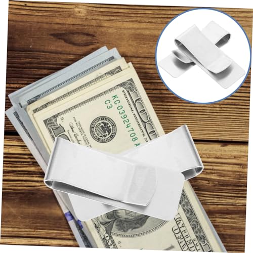 Practical Silver Wallet Clip Money Clip Cash Silver Office Paper Wallet Money Clamps4