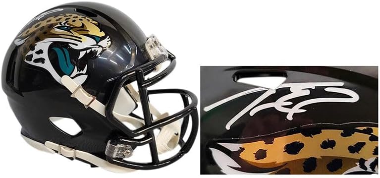 Travis Etienne Signed Mini Football Helmet Beckett