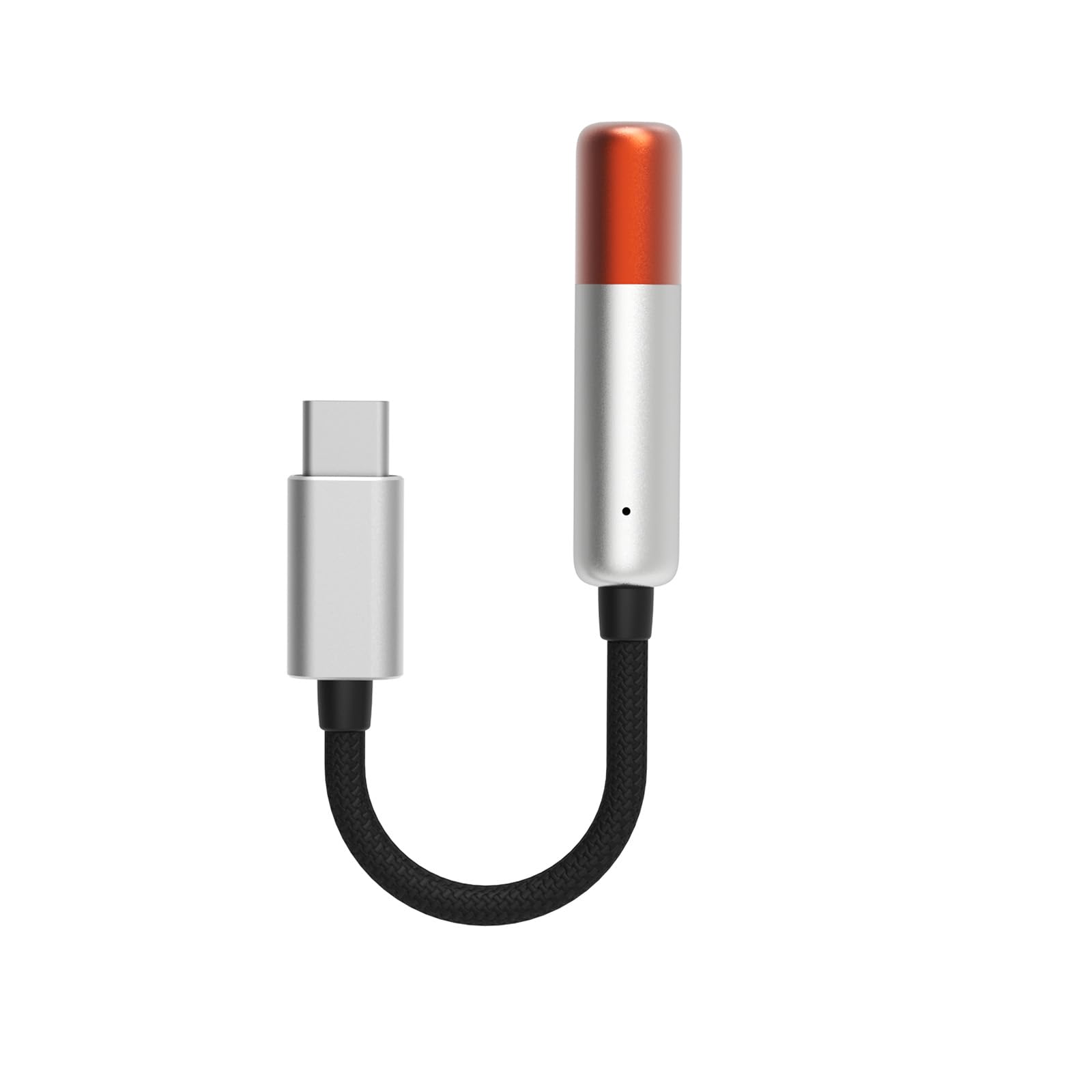 SHANLING UA MINI New Upgraded USB C DAC with LED Light Audio Cables High Resolution 3.5mm Female to Type C Male Lossless Headphone Amplifier for Smartphones/PC/Laptops/Players (Orange)