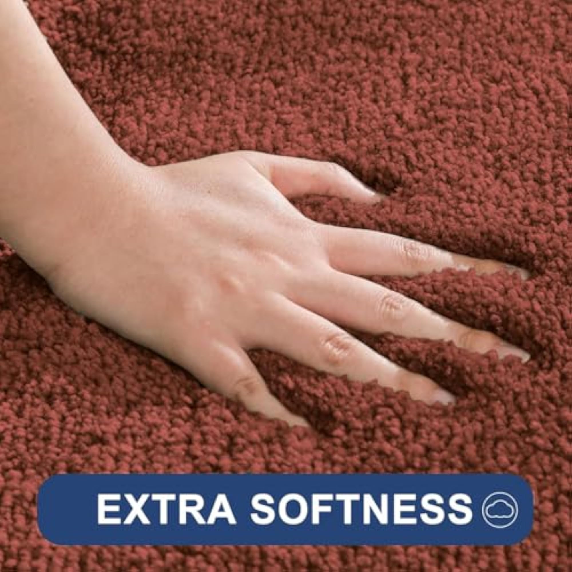 Super Soft Microfiber Bath Mat, Quick Drying Non-Slip