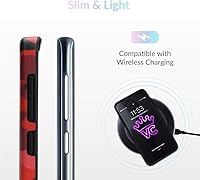 Vista 6 de VELVET CAVIAR Funda compatible con Samsung Galaxy S8 Camo para niñas y hombres, bonitas fundas protectoras para teléfonos (camuflaje rojo)