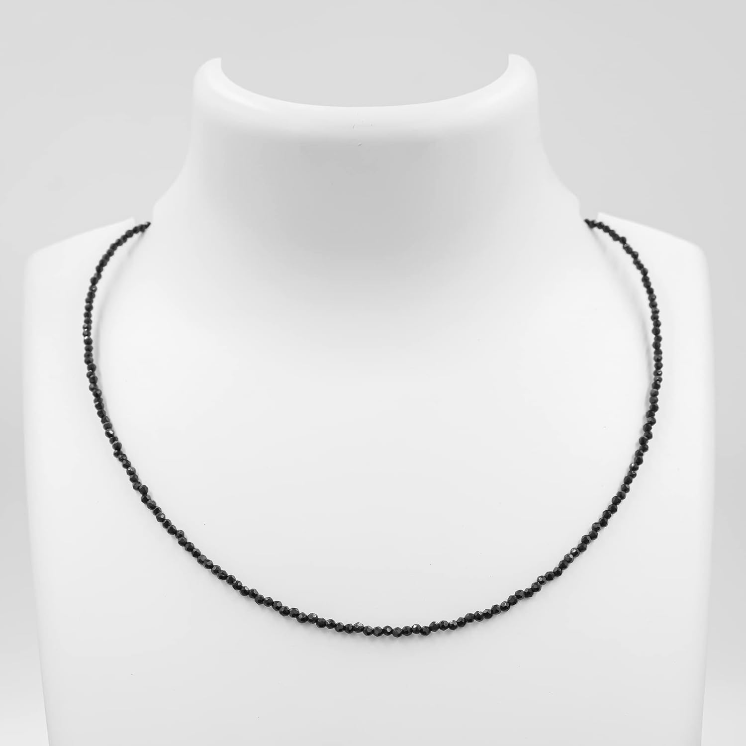 Natural Gemstone Faceted Beaded Necklace for Woman| Gold Plated Gem-stone Necklace | Beads 2–3 mm | Adjustable Chain 16+2 Inch - Image 6