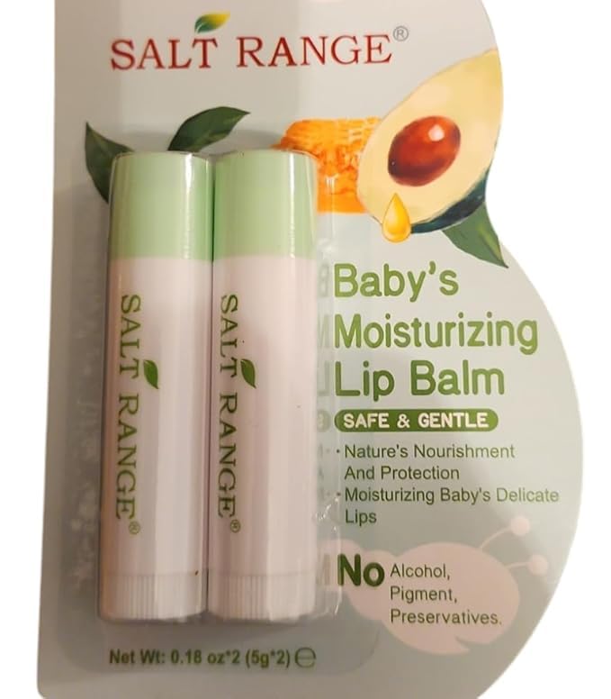 Salt Range Baby's Moisturizing Lip Balm, 0.18 oz, 2 Pack, Safe & Gentle