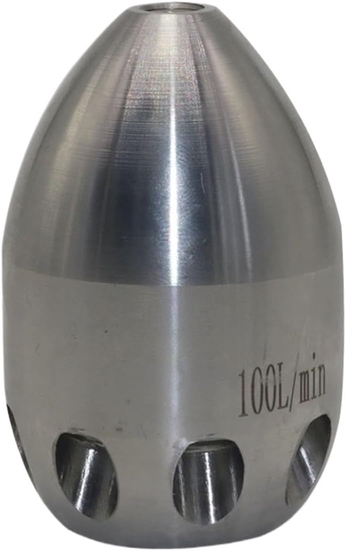 Industrial Machinery High-pressure Nozzle Inner Thread 30mm/1.18inch Front 1 Hole Rear 8 Holes High Pressure Cleaning Machine