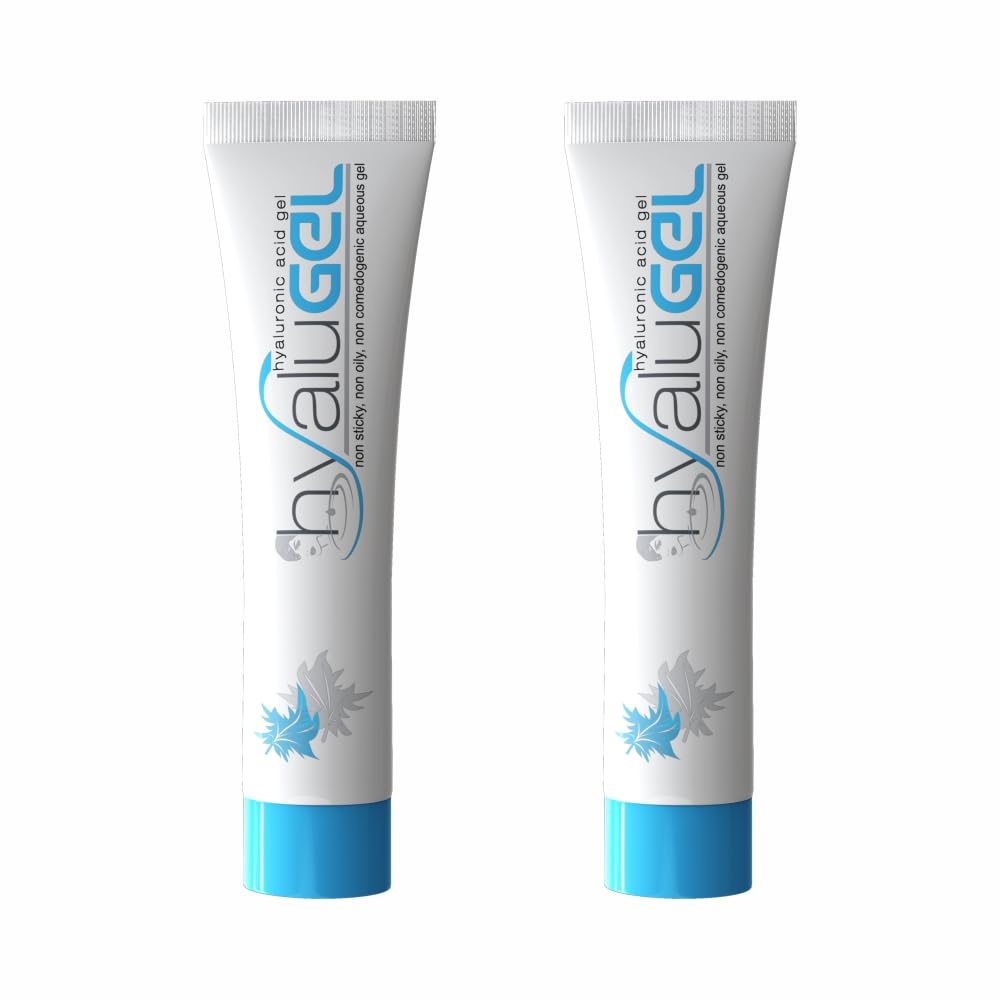 Hyalugel 1% Hyaluronic Acid Gel (30g) | Oil-Free Moisturizer for Oily, Acne-Prone & Sensitive Skin | Deep Hydration, Lightweight & Fragrance-Free Face Gel for Smooth & Radiant Skin PACK OF 2
