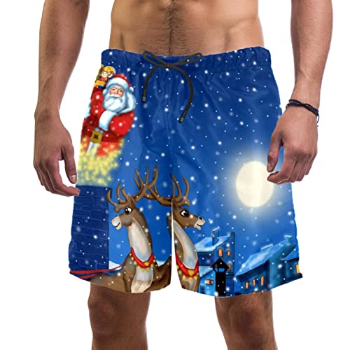 Short de plage hommes JDEZ cerfs pour vos vacances et Noël au soleil