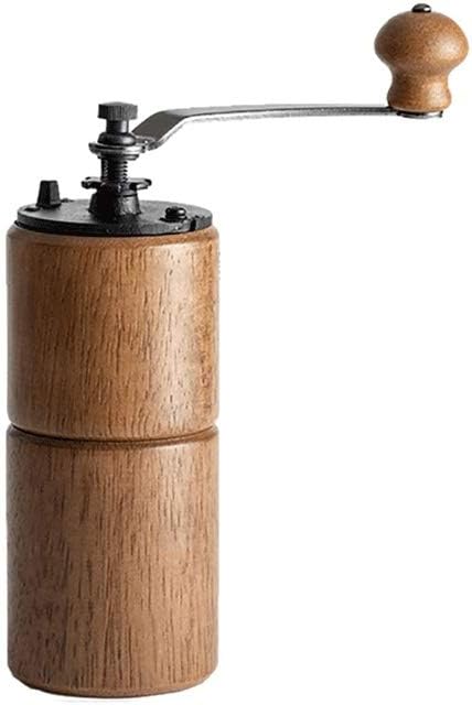 Coffee Grinder, Manual Bean Vintage Antique Wooden Hand Mill Roller