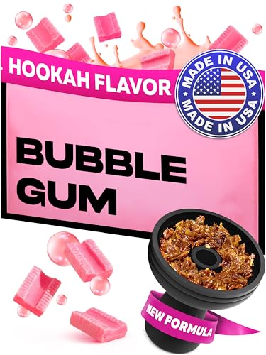 tricase Shisha Flavour Nicotine Free Bubble Gum Shisha - 3.5 ounce - 100 Gram Candy Gummy Flavor - Herbal Hookah Tobacco & Nicotine Free Hookah Shisha