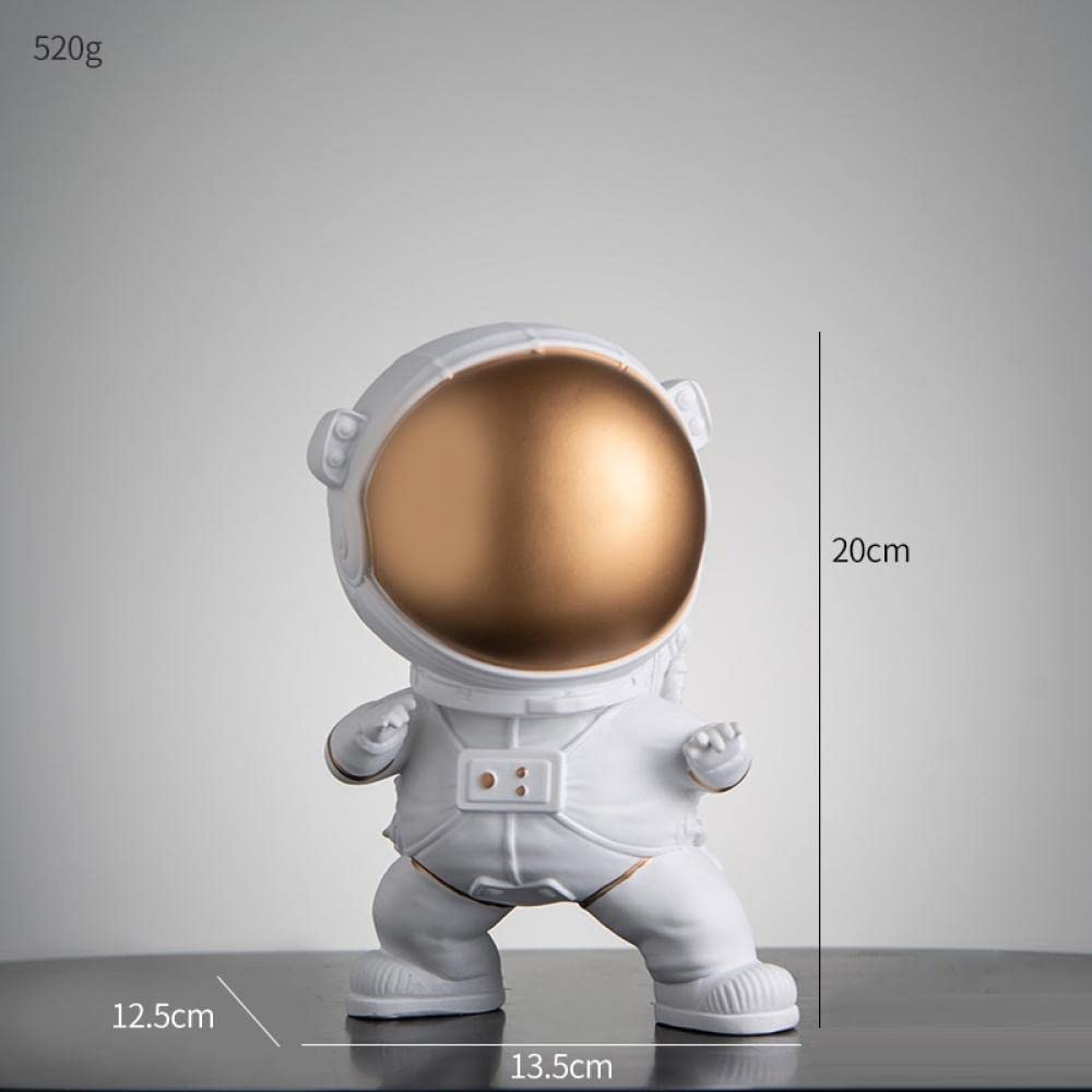 Pequeña Escultura Figuras De Astronauta Figuras De Estatua De Astronauta De Kung Fu De Resina