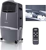 Honeywell 525 CFM Indoor Outdoor Portable Evaporative Cooler, 525CFM, Grey