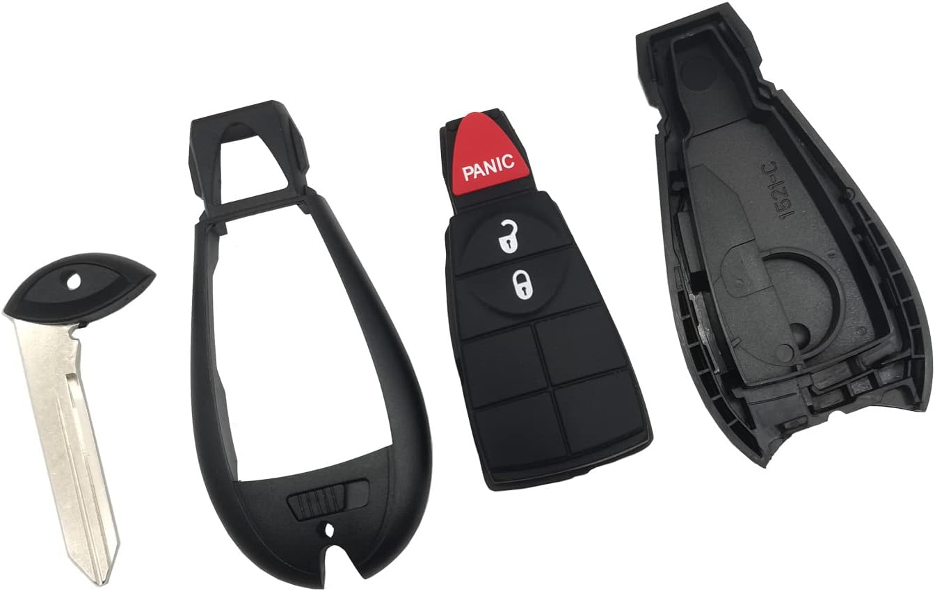 Replacement Keyless Entry Remote Key Fob Shell Case Fit for 2013-2018 Dodge Ram Truck 1500 2500 3500 GQ4-53T 56046953 (1) - Image 6