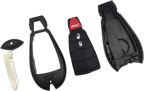 Miniatura 6 de Funda de repuesto para llave remota de entrada sin llave para Dodge Ram Truck 1500 2500 3500 GQ4-53T 56046953 (2)