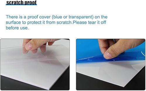 Miniatura 3 de ABS1705 - Hojas de poliestireno blanco de 0.020 in de grosor de 6.693 in x 9.843 in, 9.84 x 6.69 pulgadas, hojas de estireno ABS para diseño de tren