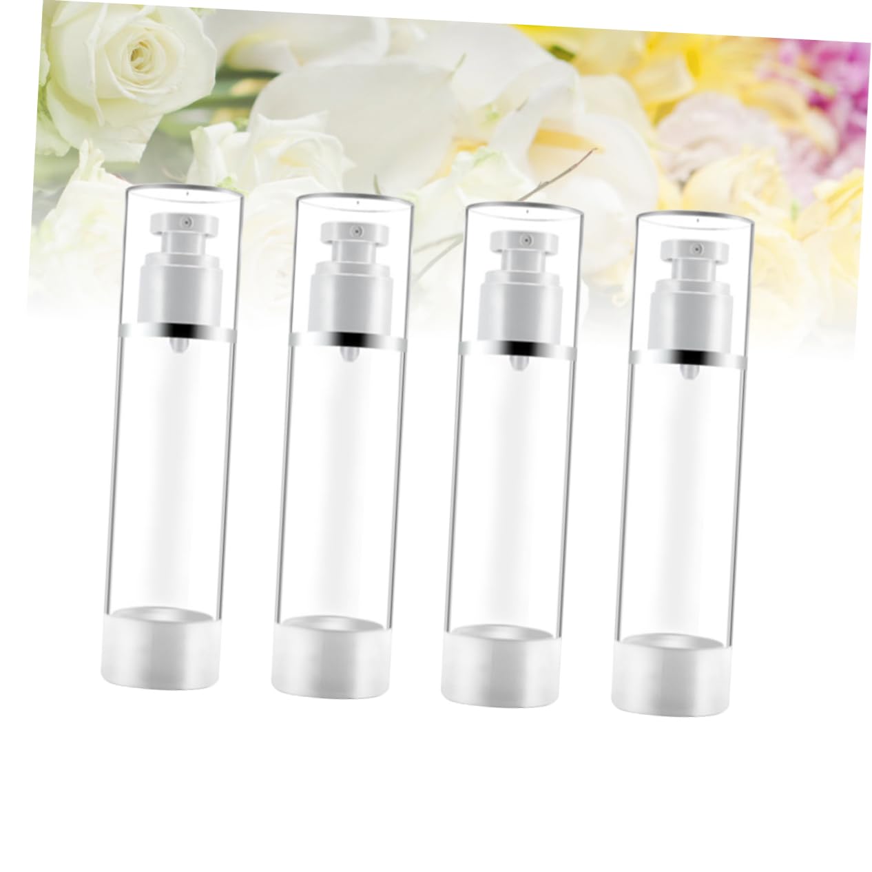 POPETPOP 10 Juegos De Botellas De Viaje De 30 Ml Con Sin Aire A Prueba De Fugas Con De Vacío Dispensadores De Cosméticos 4 Unidades X 10