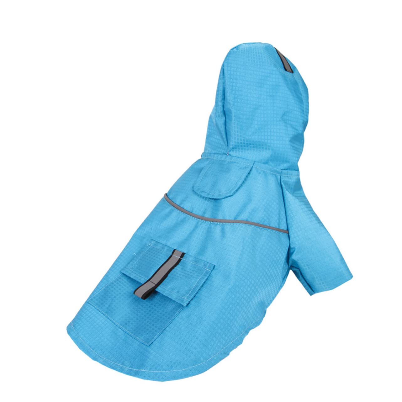 GRIRIW Raincoat Reflective Pet Raincoat Double-Layer Protection Easy-on/Off s