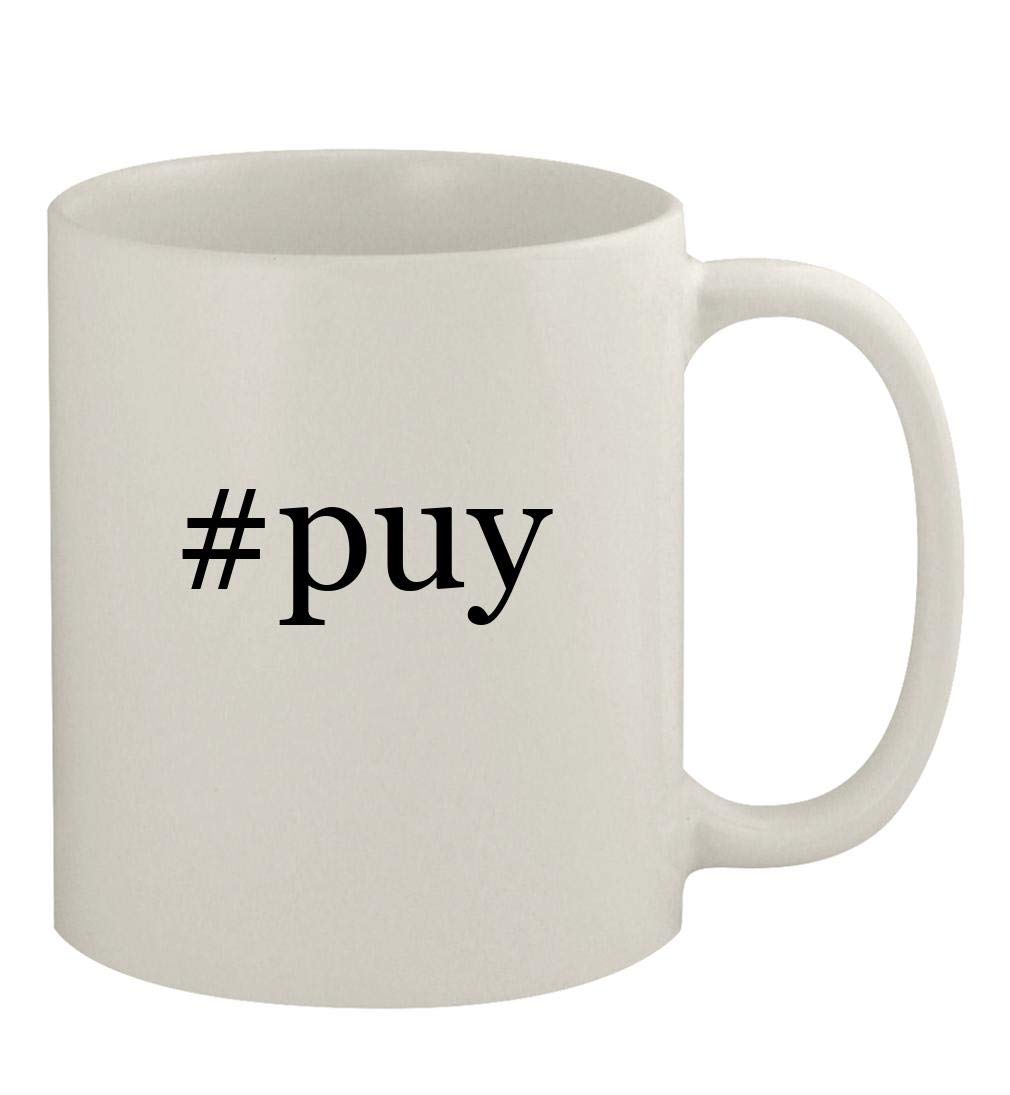 #puy - 11oz Ceramic White Coffee Mug, White