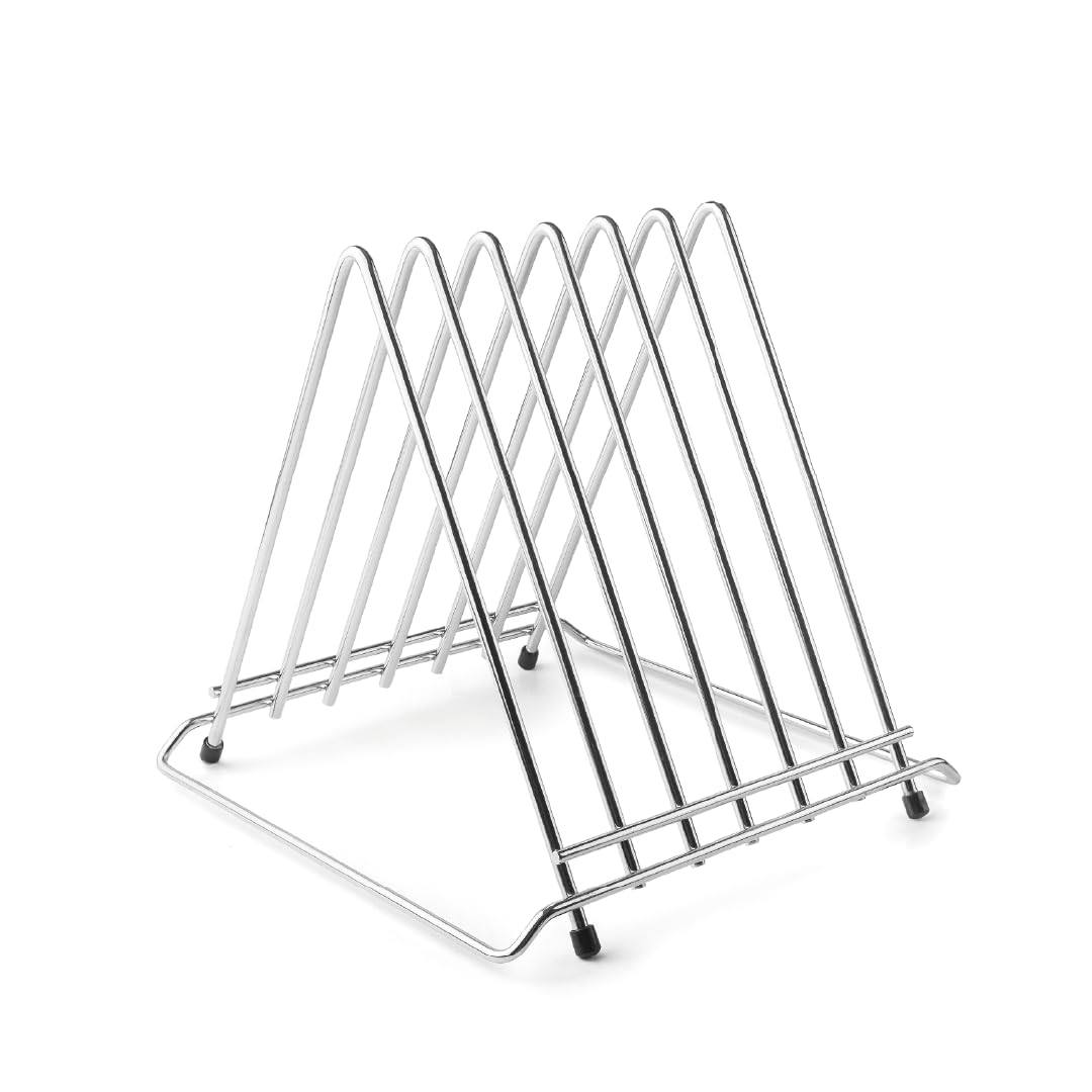LACOR Support de planche à découper de cuisine, Acier inoxydable, 34 x 30 x 28 cm